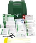 Safety First Aid Group Workplace First Aid Kit British Standard (Small 1-25 Persons) Wall Mountable with Inspection Tags and Extra Plasters