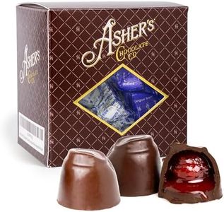 Asher's Chocolates, Sugar Free Cherry Cordials, Individually Wrapped Cordials, Asher's Giftable Box Design, Diabetic Friendly, Small Batches of Kosher Chocolate, Family Owned Since 1892 (8oz, Variety)