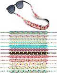 Weewooday 12 Pcs Sunglass Straps Neoprene Floating Eyewear Retainer Sunglasses Lanyard Sunglass Holder Strap for Men Women, Fruits Style, 19.7 inch in length, 1 inch in width