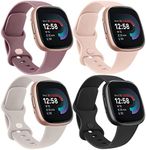 [4 Pack]Sport Bands for Fitbit Vers