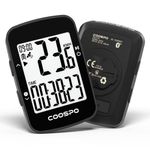 COOSPO Bike Computer GPS,Wireless Bike Speedometer Odometer GPS Cycling Computer with IPX7,Bluetooth Bicycle Speedometer with 2.3 Inch Auto Backlight LCD Display,Sync with Strava