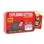 Exploding Kittens -10th Anniversary Collectible Tin (Limited Edition) – Updated with 8 Legacy Cards – Hilarious Fast-Paced Card Game for Adults and Kids, Travel Friendly, Ideal for Family Game Night