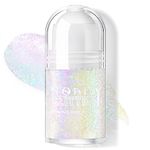 HOSAILY Roll-on Holographic Body Glitter Gel for Body Face Hair, Chameleon Color Changing Glitter Gel Under Light, Chunky Mermaid Sequins Festival Party Body Shimmer Glitter Makeup (10# Neon Violet)