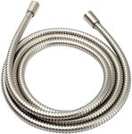 BRIGHT SHOWERS Shower Hose For Hand Held Shower Heads, 96 Inches Cord Extra Long Stainless Steel Hand Shower Hose, Ultra-Flexible Replacement Part with Brass Insert, Brushed Nickel