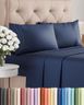 Full Size 4 Piece Sheet Set - Comfy Breathable & Cooling Sheets - Hotel Luxury Bed Sheets for Women & Men - Deep Pockets, Easy-Fit, Extra Soft & Wrinkle Free Sheets - Navy Blue Oeko-Tex Bed Sheet Set