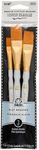 FolkArt Plaid Nylon Brush Set, 50559 Brown (3-Piece)