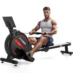 Kobo Rowing Machine for Home Gym with 3KG Flywheel, 120KG Max User Weight – Silent Magnetic Rower with LCD Display, Adjustable Resistance, Vertically Foldable Design for Full Body Workout