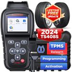 Autel TPMS Relearn Tool MaxiTPMS TS408, TPMS Reset, Sensor Activation, Program MX-Sensor, Key Fob Testing, Tire Pressure Monitor Sensor Reset Tool for GM, Ford and More Vehicle Brands