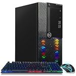 Dell RGB Gaming Desktop Computer, Intel Core I5-8500 up to 4.1GHz, Radeon RX 580 8G, 32GB DDR4 Memory, 2T SSD, RGB Keyboard & Mouse, 600M WiFi & Bluetooth 5.0, W10P64 (Renewed), Black