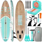 Niphean Inflatable Stand Up Paddle Board with SUP Accessories, Inflatable Kayak Seat with Back Support, 10’6’’ Inflatable Paddle Boards for Adults & Youth of All Skill Levels