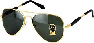 Metal Frame, U V Protected Aviator Sunglasses for Men & Women, Boys & Girls