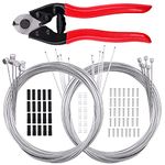 Mardatt 81 PCS Bike Brake Cable and Parts Replacement Set with 1 Cable Cutter, Professional Bicycle Brake Cables Wires and Housing Universal Standardized Size for Mountain Bike or Road Bike