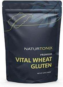 Naturtonix Premium Vital Wheat Gluten, 100% Pure Gluten, For Bread Making, Baking & Seitan, High Protein, Non-GMO, Vegan & Keto Friendly, Certified Kosher, 12 Ounce [Packaging May Vary]