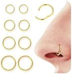 Diamday 8pcs 18G Nose Ring Hoops 31