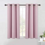 NICETOWN Nursery Window Blackout Drapes with Grommet - Thermal Insulated Home Decor Curtains for Preteen Girls (W42 x L54, Baby Pink, 2 Pcs)