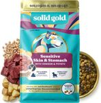 Solid Gold Venison Dry Dog Food for Sensitive Stomach, Grain Free, 22LB