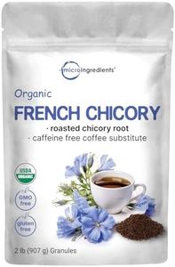 Organic French Chicory Root, 2lbs | Roasted Chicory Granule for Chicory Coffee | Brews like Regular Coffee | Caffeine Free Coffee Substitute | Rich in Prebiotic Fiber | Non-GMO