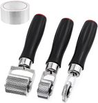 Glarks 3Pcs Car Sound Deadening Roller, 6mm 20mm 40mm Metal Installation Tool Seam Roller Automotive Audio Sound Deadener Application Wheel Roller (6/20/40mm Roller + 20m Tape)