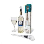 CellarDine VBCS06 ChillCore Wine Chiller, Stainless Steel, Clear