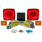 Lumitronics Lumitronics Halo LED Submersible Under 80" Trailer Light Kit - w/LED Amber Clearance Markers - A Durable