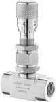 YACO INDUSTRY Needle valve 1/8"" NPT 1500PSI, micro flow control valve, Accurate dials, Stainless steel, High Pressure regulating, Instrument Gauge Valve,Water Oil Gas