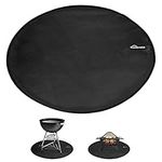 HOMENOTE Round Under Grill Mat & Fi