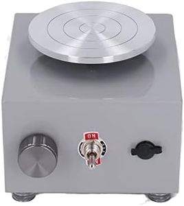 Mini Pottery Wheel, 0 to 2000 RPM Adjustable Electric Pottery Wheel Machine with Detachable Basin, Clay Tools, Ceramic Wheel Machine Mini Pottery Wheel for Kids Adults Beginners