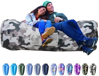 AlphaBeing Inflatable Lounger - Best Air Lounger for Travelling, Camping, Hiking - Ideal Inflatable Couch for Pool and Beach Parties - Perfect Air Chair for Picnics or Festivals (Urban CAMO)