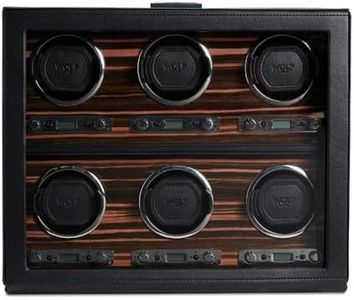 Wolf Roadster 6-Piece Watch Winder Precise Lock