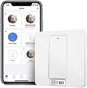 Meross Smart On/Off Switch, WiFi Enabled 2 Way Switch, Compatible with Alexa and Google Home, Wall Switch with Voice Remote, Not Compatible with HomeKit