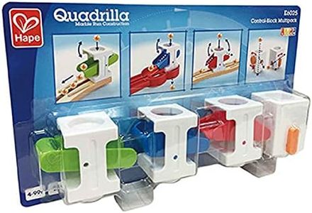 Hape Control-Block Multipack | Educational STEAM Development Marble Run Toys For Children 4 Years And Up, Multi-Coloured Blocks