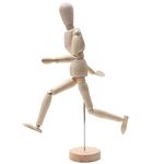 Worison Human Manikin - Male 8 inch Wooden Human Mannequins Wooden Manikin for Art,Body Drawing Male