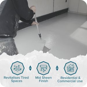 Polar Floor & Garage Paint 5L – Light Grey, Hard-Wearing Slip Resistant Concrete Finish