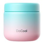 DaCool Kids Thermos for Hot Food Vacuum Stainless Steel Insulated Food Jar 13.5 OZ Kids Lunch Food Thermos Insulated Lunch Container Bento for School Office Picnic Travel Outdoors,Leakproof,BPA Free