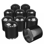 Dust Caps - 10 pieces - Tyre Valve Cap - Universal Dust Caps - Black Caps - Used On Car Tyres, Bikes, Bicycles, Motorbikes