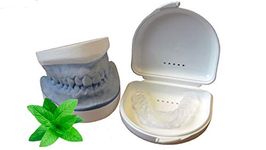 Teeth Whitening Dental Trays - Upper and/or Lower Trays (Lower Tray Only, Clear - Peppermint Flavoured)