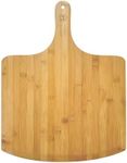 Outset Pizza Peel, Extra Large Bamboo Pizza Paddle, 18" x 14", Tan