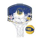 Wilson Mini NBA-Team Basketball Hoop, GOLDEN STATE WARRIORS, Plastic