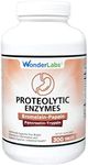 Proteolytic Enzymes | Bromelain Papain Pancreatin Trypsin 450 mg Total with Standardized Amylase, Lipase, and Protease (300)