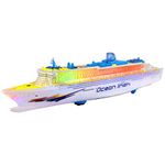 Cruise Ship Toy - Cruise Ship Ornament | Realistic Luxury Liner Cruise Ship With Colorful Lighting Sound - Collectible Ship Toys - Fun Nautical Decorations Kids Boat Toys For 3-12 Year Old