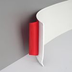 PVC Skirting Board Trim Self-Adhesive,Flexible Skirting Boards Covers,Peel and Stick Rubber Wall Base Moulding Trim,Wall Baseboard Molding Trim(6M L,5.4cm W),White