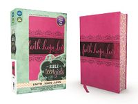 NIV, Bible for Teen Girls, Leathersoft, Pink, Printed Page Edges: Growing in Faith, Hope, and Love