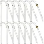 Hearing Aid Tubes - Size #13 Preformed BTE Earmold Tubing - (Pack of 12) 3.5 x 2mm with Gold Tube Lock Replacement Tube - Flexible Medium Wall Tubes Compatible with Most Hearing Aid Brands