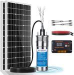 ECO-WORTHY 200W Solar Well Pump Kit, 12V Stainless Steel Deep Well Solar Pump, 2pcs Solar Panels with Controller and Cable for Off-grid Living, Irrigation, Farm, Delivered in Multiple Packages