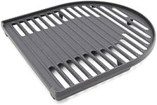 Hongso Matte Cast Iron Cooking Grate for Coleman Roadtrip Swaptop Grills LX LXE LXX, Non-Stick Camping Grill Grids, Half Grill Grate of Coleman Roadtrip Grill Parts, PCB012