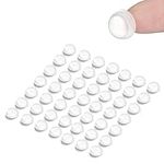 50 Clear Soft Close Pads | Small Silicone Rubber Bumper Pads | Self Adhesive Furniture Door Bumpers | Coaster Feet | Anti Door Slam | Cupboard Door Stoppers