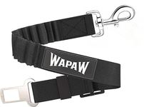 WapaW Pet Car Seat Belt - Car Harness for Dogs Adjustable Safety Seat Belt for Car. Durable Nylon Reflective Elastic with Bungee Buffer for Shock Attenuation (Pack of 1)