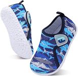 Baby Boys Girls Sports Sandals Lightweight Anti Slip Rubber Sole Beach Aqua Water Shoes Multi Shark 6-12 Months Infant