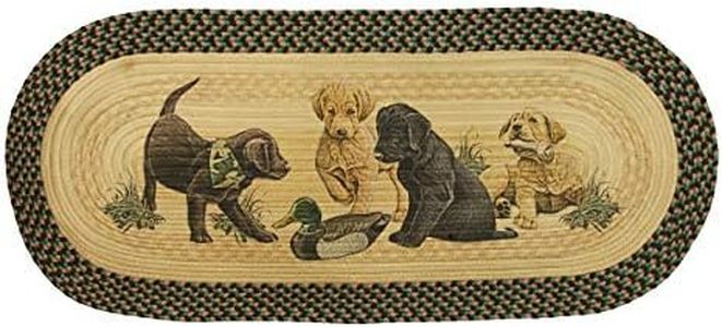 River's Edge 2532 Braided Rug 48-inch Oval - Labs