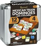Mexican Train Dominoes Set with 4 H